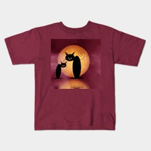 mooncats talking Kids T-Shirt